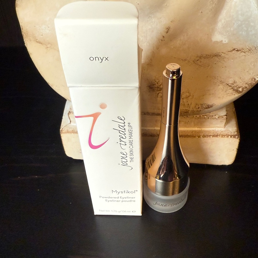 Jane Iredale Mystikol Powdered Eyeliner Onyx Black Cream to Powder New in Box